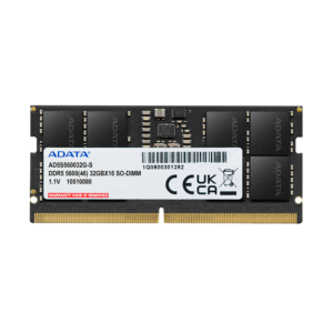 ADATA 16GB 5600MHz DDR5 SO-DIMM AD5S560016G-B