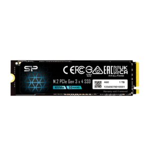 Silicon Power 1TB NVMe M.2 PCIe Gen3x4 2280 SSD SP001TBP34A60M28CA