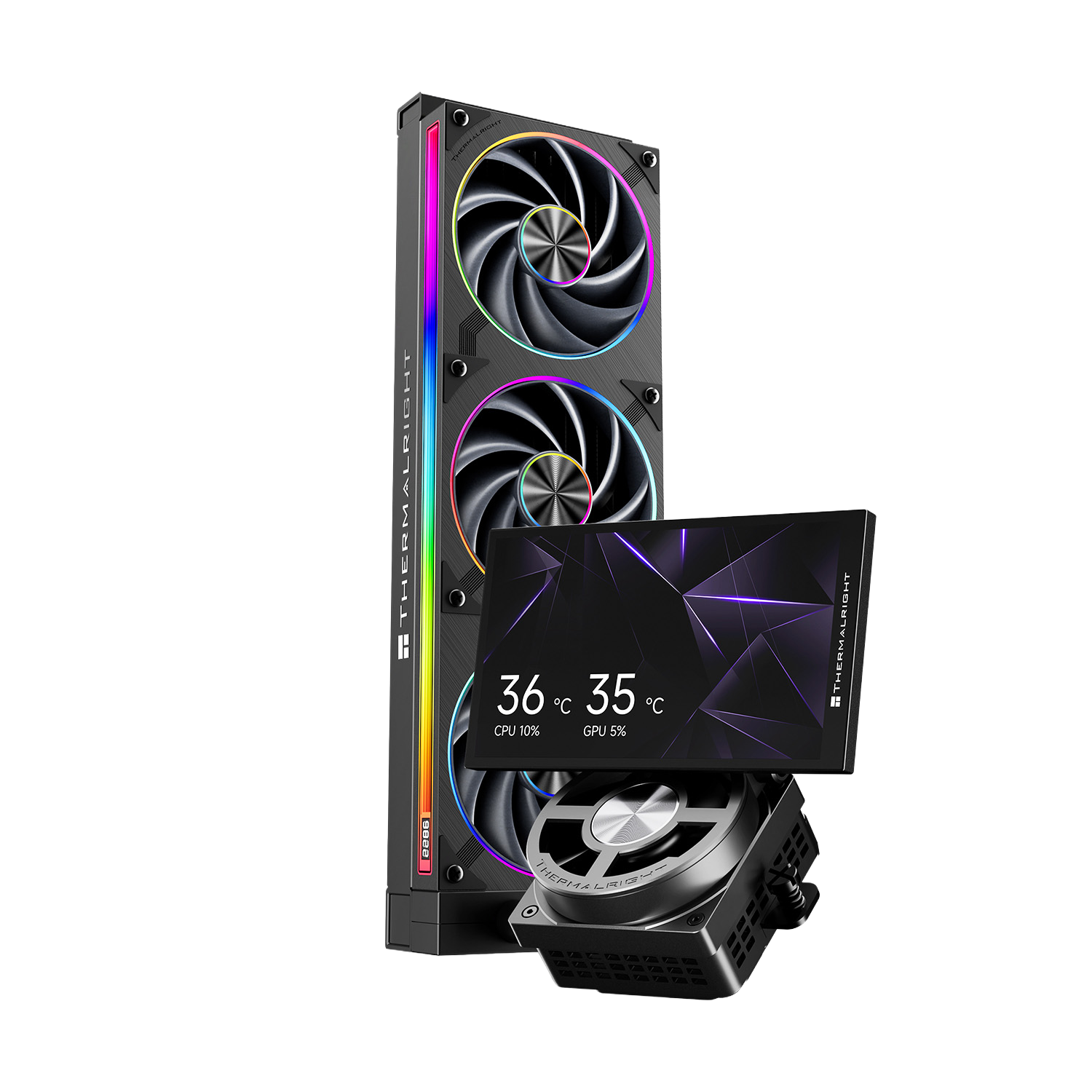 Thermalright Dynamic Vision Pro 360 ARGB Black Review: Active VRM Cooling With Panoramic Display